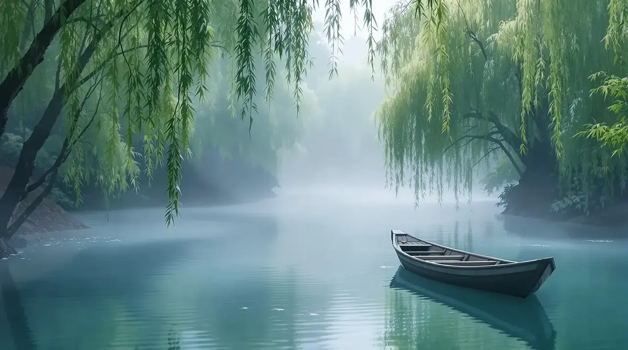 春江水暖 高清影片头图 - 秘​书